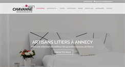 Desktop Screenshot of literie-chavanne.com